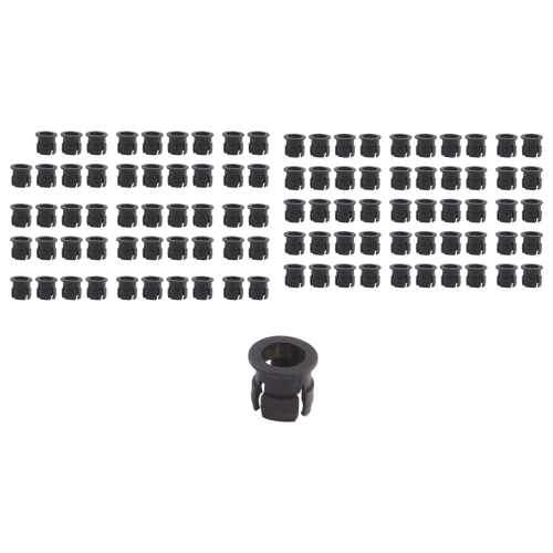 100 pezzi Supporti a clip LED da 5 mm in plastica nera per montaggio su pannello 2