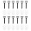 100Pcs Plastic Disposable Mini Shovel Spoon Potted Cake 1