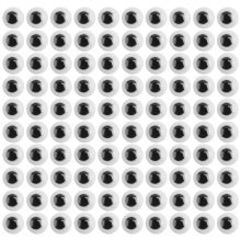 1000 peças de olhos autoadesivos olhos arregalados para artesanato faça você mesmo 6 mm