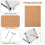 Kit de placa de macramê com 104 peças, placa de macramê de 12x16 polegadas e pinos 4