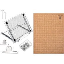 Kit de placa de macramê com 104 peças, placa de macramê de 12x16 polegadas e pinos