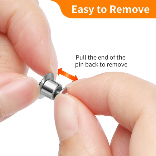 100PCS Locking Pin Back Locking Pin Retainer Buckle,for Brooch Enamel 2