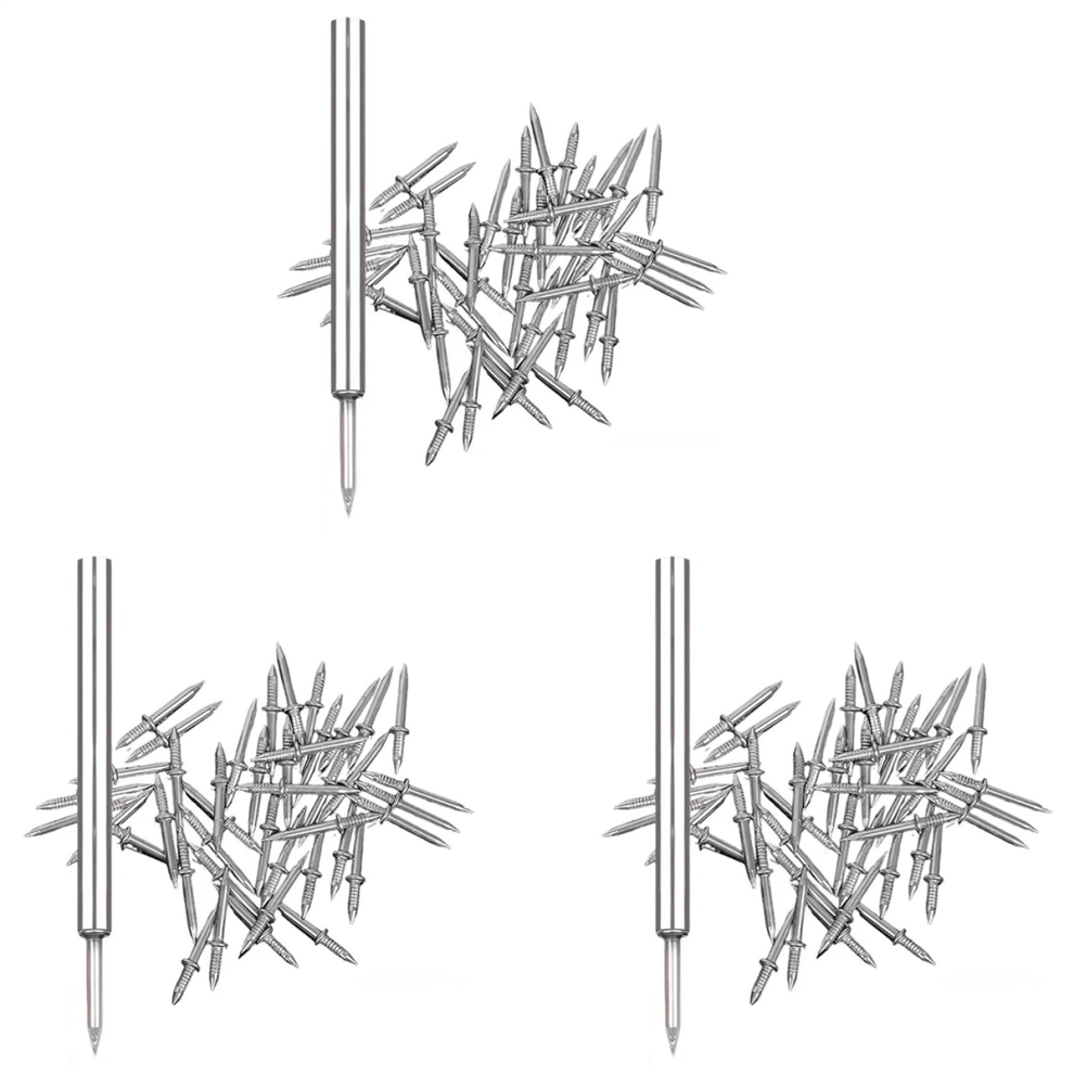 100Pcs Double-Head Skirting Thread Seamless Nail, Seamless Nail 4711600364862