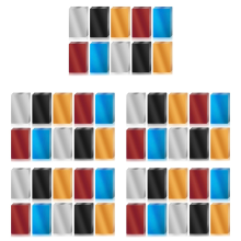 100 Pcs Metal Engraving Blanks Colorful Aluminum Sheet 86x54x0.2mm