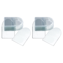 100Pcs Single Pocket Coin Flip,2Inch Individual Clear Plastic Sleeves
