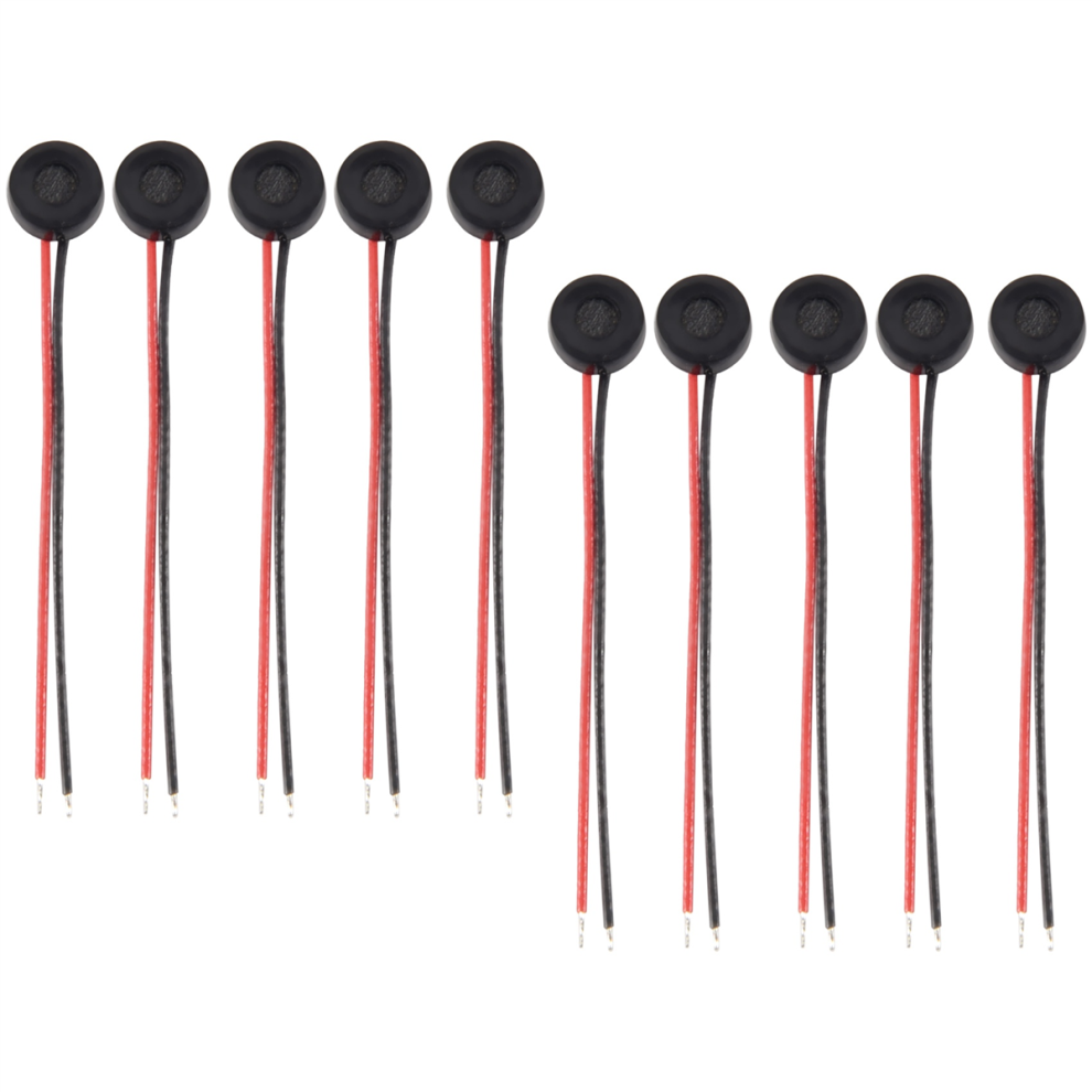 10Pcs Electret Condenser Mic 4Mm X 2Mm For Pc Phone Mp3 Mp4 Silver 4712314153063