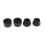 10Pcs Longboard Skateboard Bushings Conical Cylinder Bushing Black 4