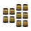 10Pcs Golf Ferrules Tip Size 0.370 Golf Sleeve Ferrule Gold 2