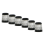 10Pcs Golf Ferrules Tip Size 0.370 Golf Sleeve Ferrule Silver 3