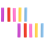 10pcs Assorted Colors Reusable Silicone Straws Tips Covers 7