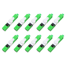 Conector rápido de fibra óptica SM monomodo FTTH ESC250D/UPC de 10 peças