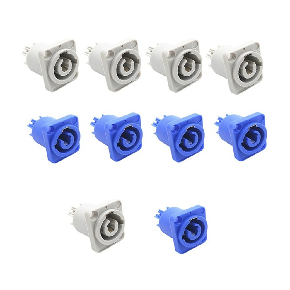 10Pcs 3 Pin 20A 250V Ac Powercon Connector Socket 4712314151137