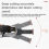 10Pcs Oscillating Saw Blades Multipurpose Curved-Edge Bi-Metal 3