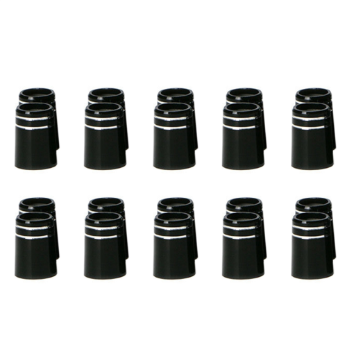 10pcs Golf Ferrule with Double Chrome Ring : 9.5x19x13.6mm