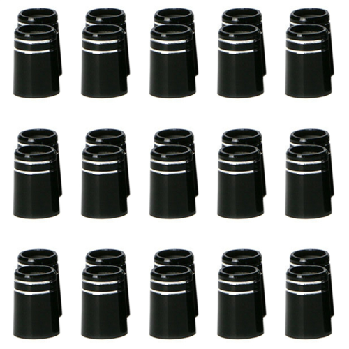 10pcs Golf Ferrule with Double Chrome Ring type 4: 8.6x15x13.5mm