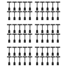 10PCS Adjustable Plastic Sign Holder,Clip-on Style Double Head