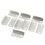 10Pcs Silver Tone Metal Right Angle Drawer Lock Strike Plate 1