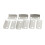 10Pcs Silver Tone Metal Right Angle Drawer Lock Strike Plate 3