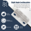 10Pcs Silver Tone Metal Right Angle Drawer Lock Strike Plate 6