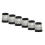 10Pcs Golf Ferrules Tip Size 0.370 Golf Sleeve Ferrule Silver 2