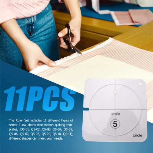 11PCS Quilting Template Set- Acrylic Ruler for DIY Machine Quilting 2