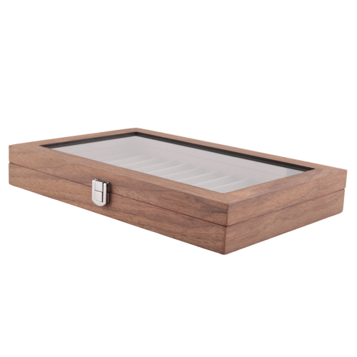 12 Grid Walnut Pen Storage Holder Pen Case 2