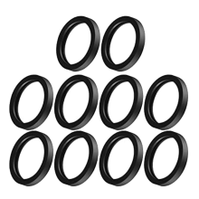 10 peças de anel de borracha para latas de gás, juntas pretas, substituição de juntas para bico de lata