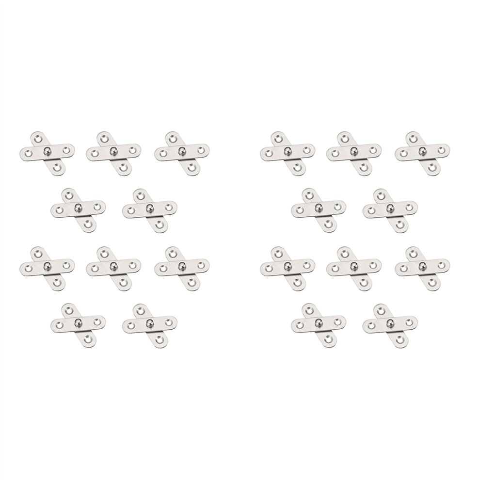 10Pcs Shed Door Hinges Kitchen Cabinet Hidden 360 Degree Rotation 4712314155555
