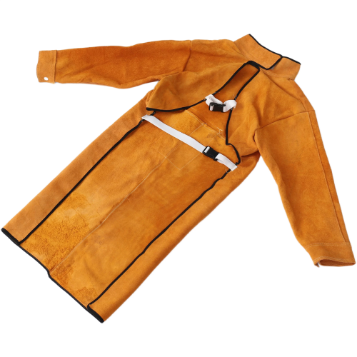 120cm Welding Apron Flame Retardant Welder Leather Fire- 1