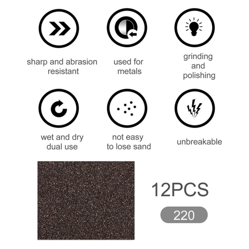 12Pcs Sanding Sponge 220 Grit Fine Sanding Blocks 1