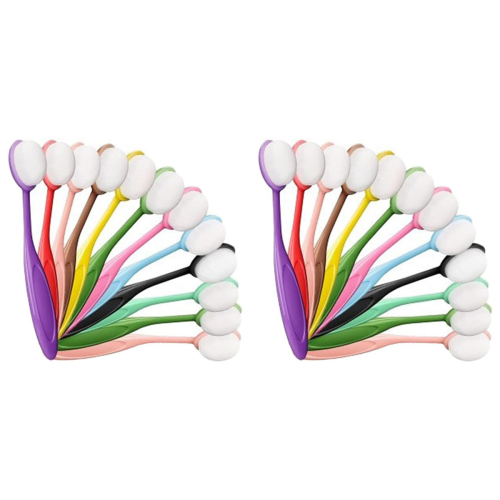 12Pcs Colored Ink Blending Brushes, Crafting Ink Background Blender