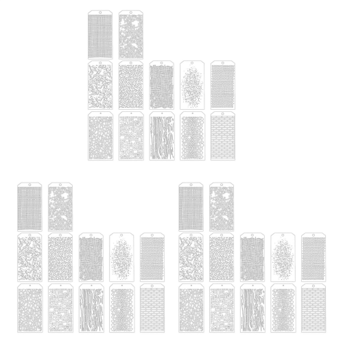12 Pieces Stencils for Crafts, for Painting on Card Making