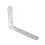125x75mm L Shape Stainless Steel Shelf Corner Brace Angle Bracket 3