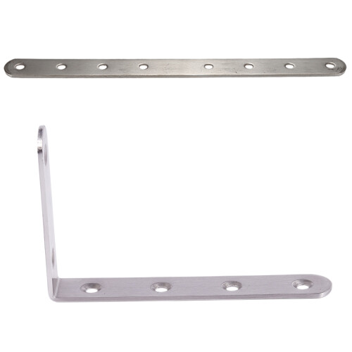125x75mm L Shape Stainless Steel Shelf Corner Brace Angle Bracket