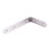 125x75mm L Shape Stainless Steel Shelf Corner Brace Angle Bracket 4