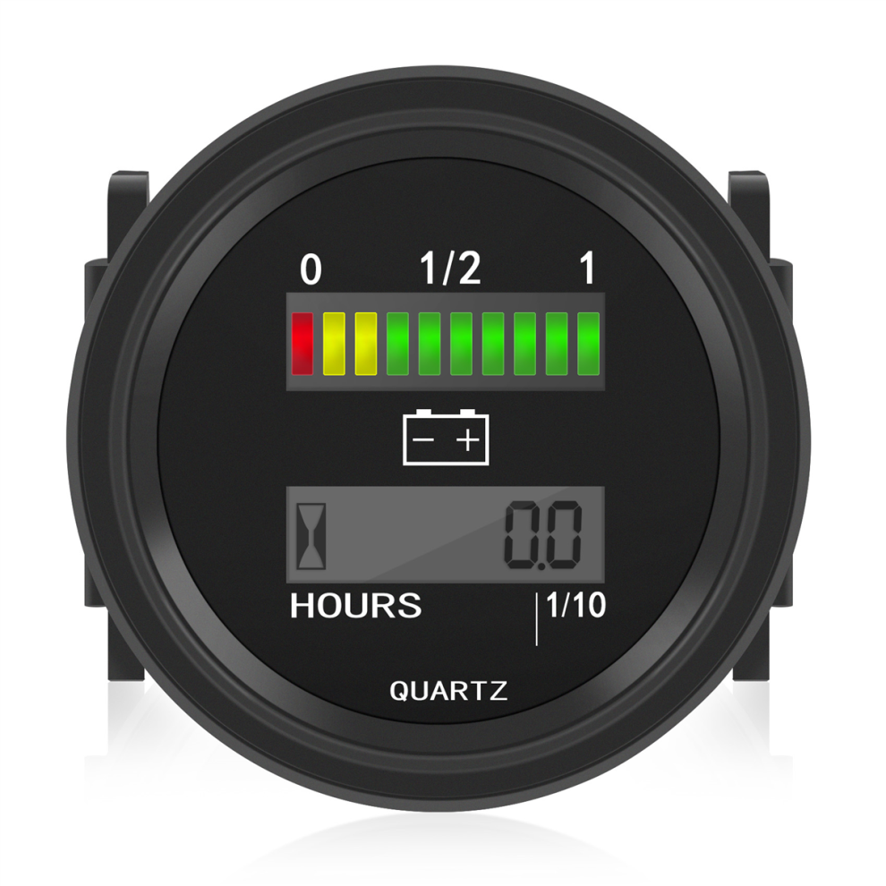 12V/24V/36V/48V/72V Led Digital Battery Status Charge Indicator Black 4712314166018
