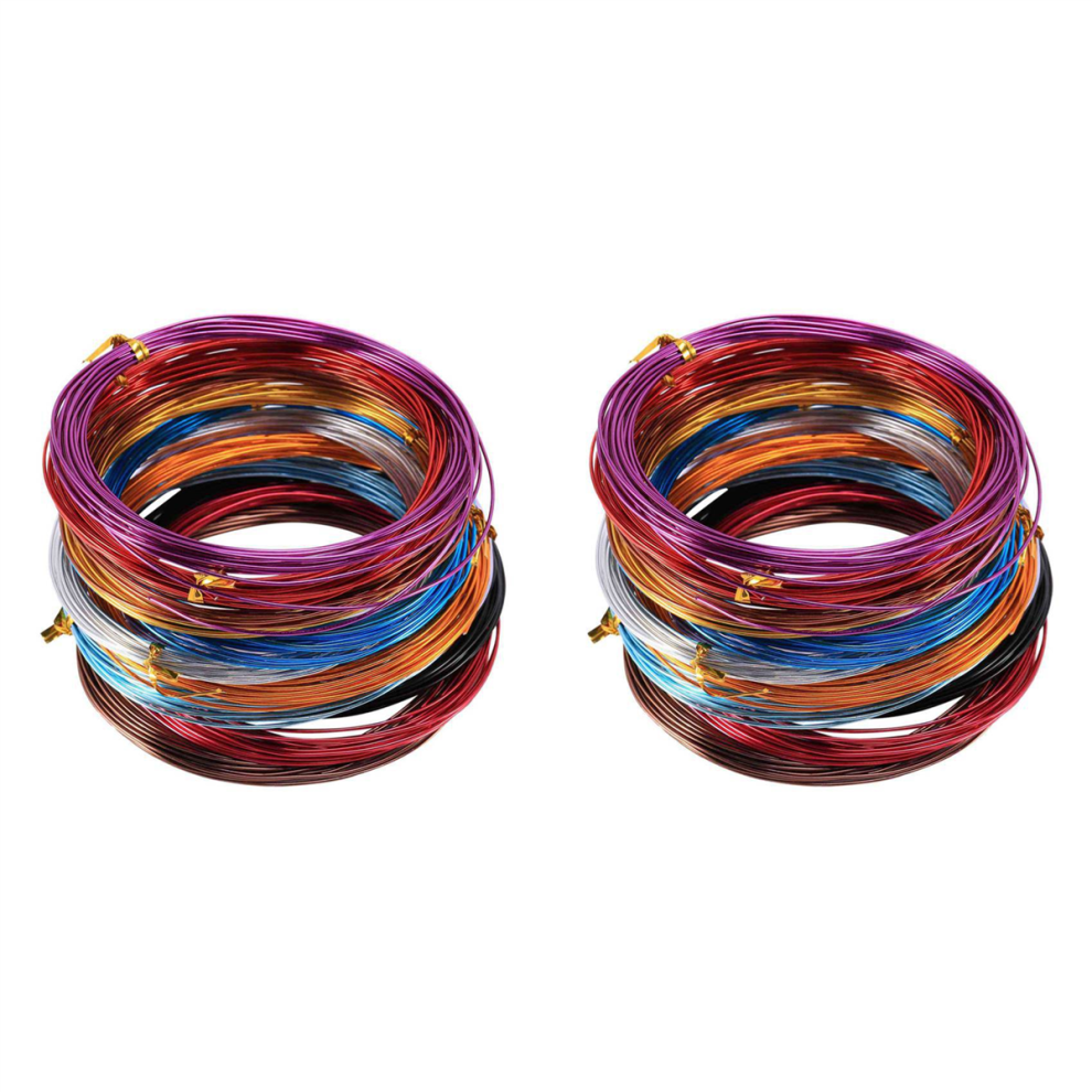12 Rolls Colors Aluminium 1 Mm In Diameter 5 Meters Long 4712314160504