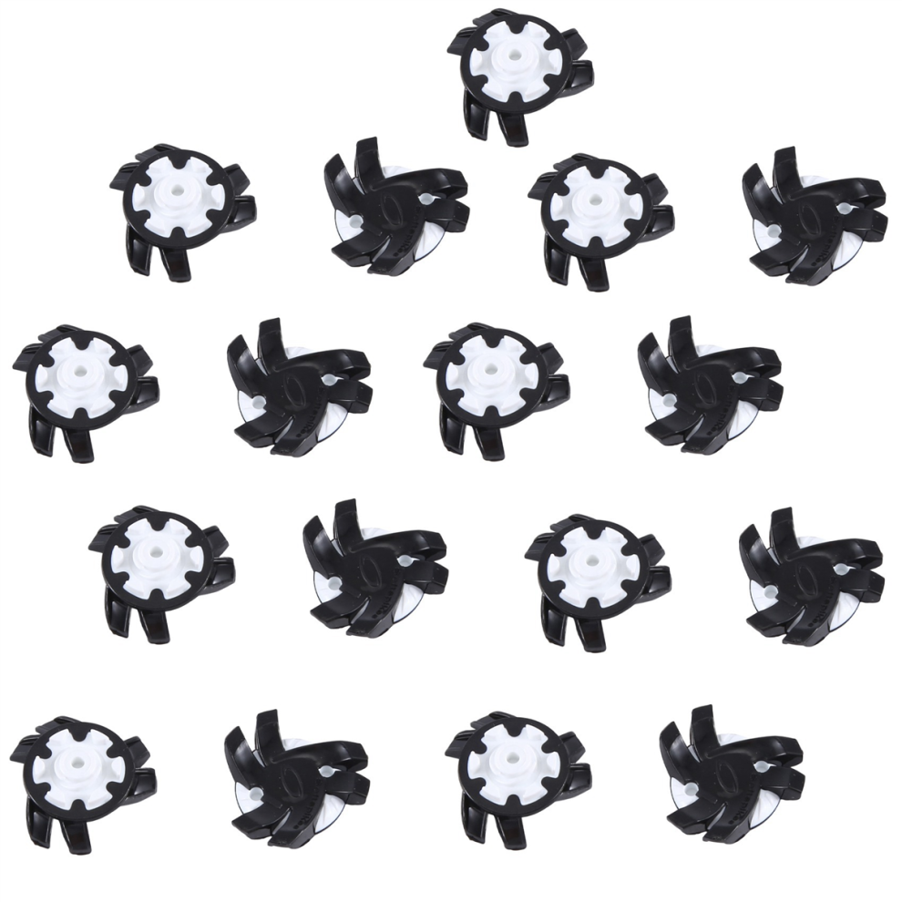 14Pcs Golf Shoe Pins Non-Slip Turn Fast Twist Screw Spike Black+White-image-OPC-PJ58H5G-NEW