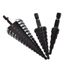 HSS Straight 420mm 432mm Step Drill Bit Straight Groove HSS Coated Hole Cutter Metal Wood Core Drill Bit Tool Set