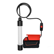 Luz de pesca LED 13V com 126 contas de lâmpada para bateria de 18V