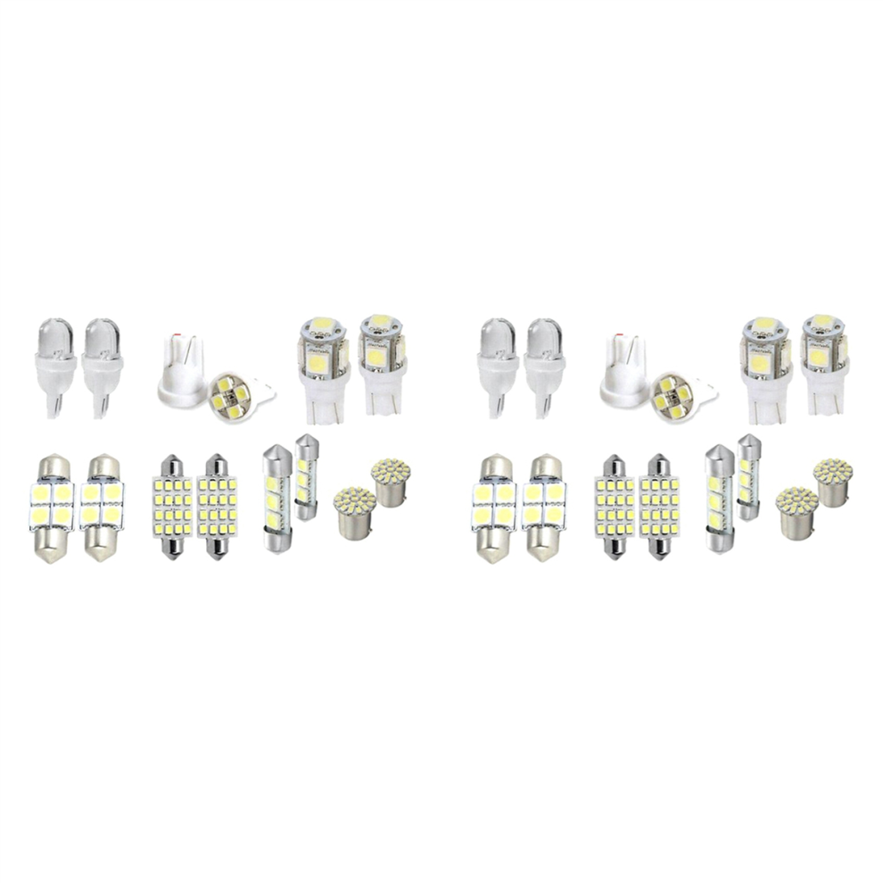 14Pcs Led Interior Package Kit For T10 36Mm Dome License Plate Lights White 4712314178509