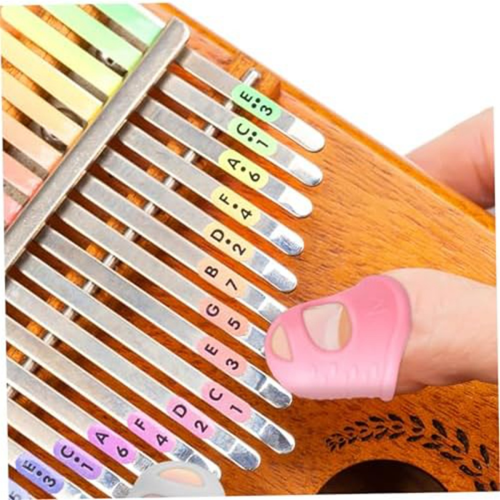 16 protetores de dedos, capa de silicone para dedos Kalimba Autoharp 2