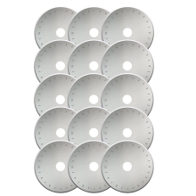 15 peças de lâminas de corte rotativas de 45 mm para