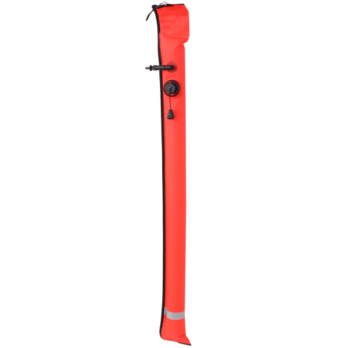 1M Scuba Diving Inflatable Float Signal Tube Sausage,Red