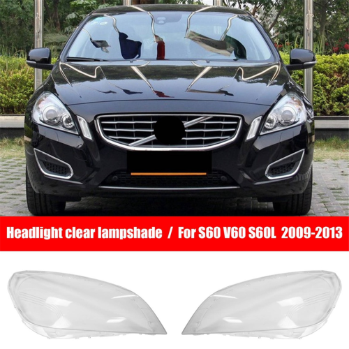 1 par de capas para faróis dianteiros e abajur para S60 S60L 1