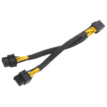 1PCS Fêmea para Dual 2X 8 Pinos (6+2) Macho Adaptador de Energia PCI Express