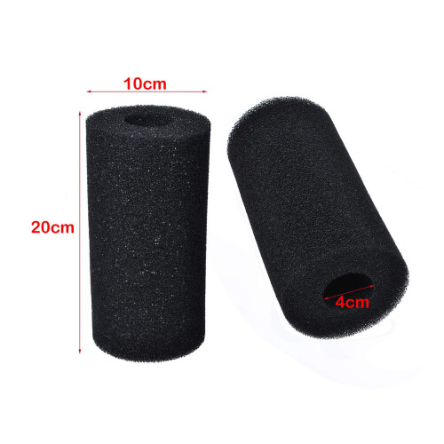 Pacote com 2 esponjas filtrantes para natação tipo A reutilizáveis 1