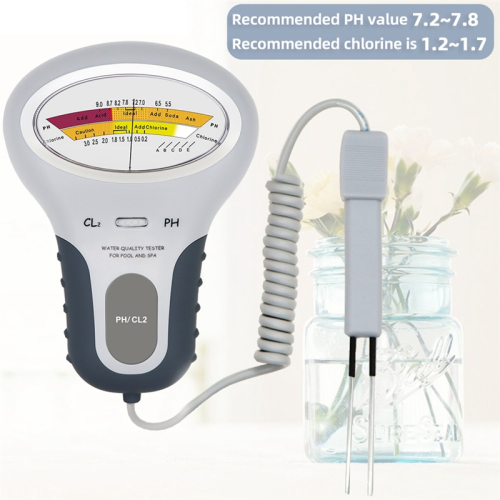 2-in-1 pH- und Chlormessgerät – Chlortester – pH-Messgerät – Cl2-Messung