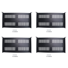 1U Server Rack Vented Cantilever Tray for 19In Network Equipment Rack