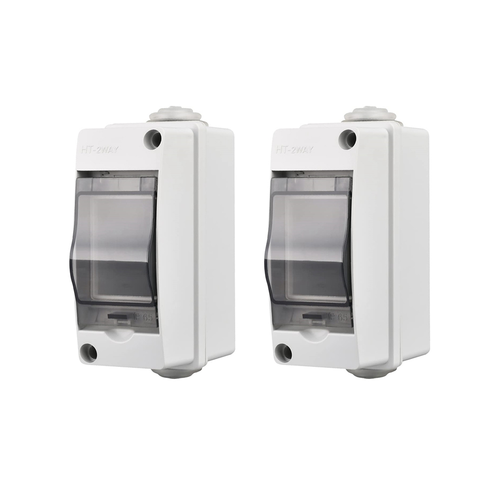 2 Way Distribution Protection Box, Waterproof Transparent Cover 4712314170954